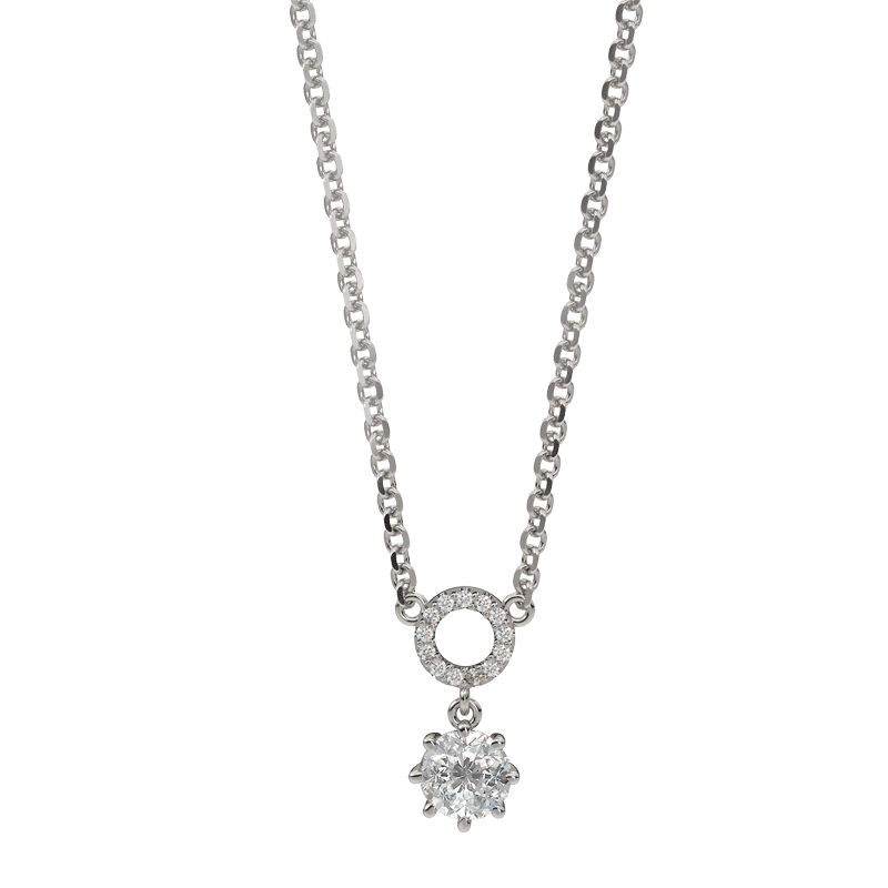 01ct tw Diamond Louisiana State of Mind Necklace in 10K Yellow gold &  Sterling Silver NDFT03962 - Ramsey's Diamond Jewelers